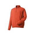 Men's FootJoy Heather Orange Merino Half Zip Sweater